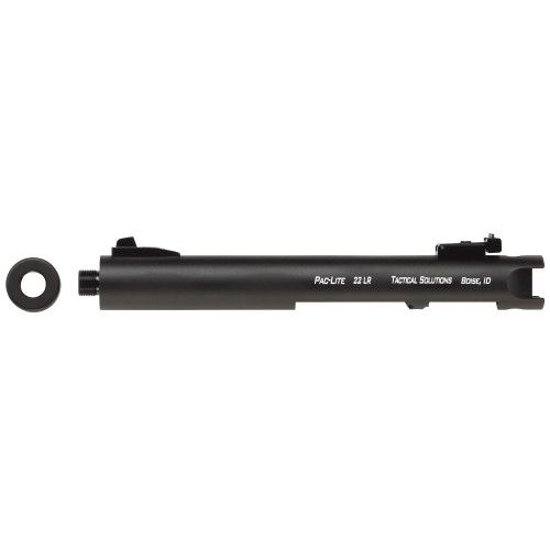 Tactical Solutions Pac-Lite .22 LR Threaded Barrel for Ruger Mark Series * 4.5 Inches, Black Aluminum Tactical Solutions Pac-Lite .22 LR Threaded Barrel for Ruger Mark Series * 4.5 Inches, Black Aluminum