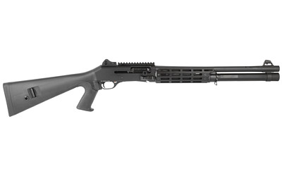Agency Arms Tradesman 1014 Shotgun, Semi-automatic Shotgun, 12 Gauge, 3 Chamber, 18.5 Barrel, Anodized Finish, Black, Pistol Grip Polymer Stock, Agency Arms M-LOK Handguard, Ghost Ring Sight, Includes 3 Chokes - F, M, IC, 5 Rounds 21000183