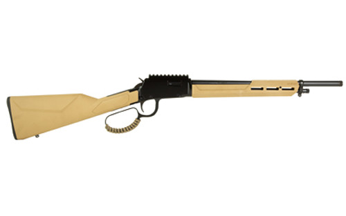 Rossi Rio Bravo Tact 22LR Lever-Action Rifle with Threaded Barrel in Flat Dark Earth Rossi Rio Bravo Tact 22LR Lever-Action Rifle with Threaded Barrel in Flat Dark Earth