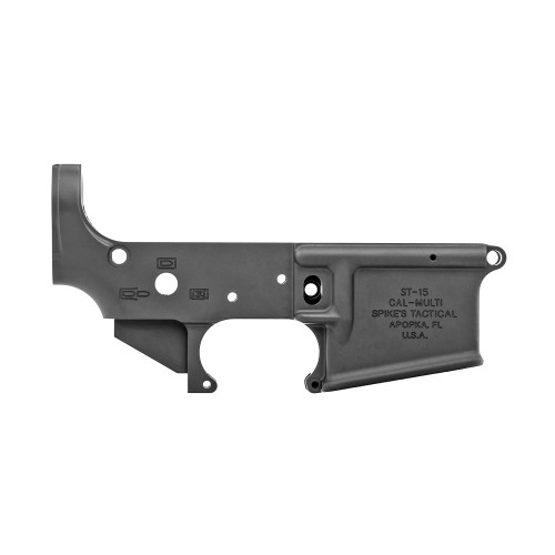 Spike's Tactical No Logo II Stripped Lower Receiver - Black Spike's Tactical No Logo II Stripped Lower Receiver - Black