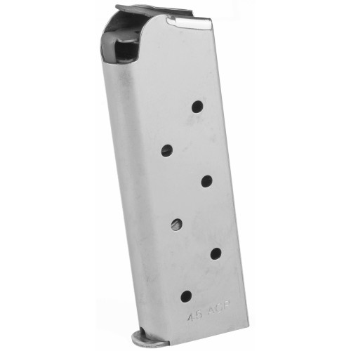 Colt's Manufacturing Mag Colt Defender Officer 45 ACP 7-Round Silver Magazine