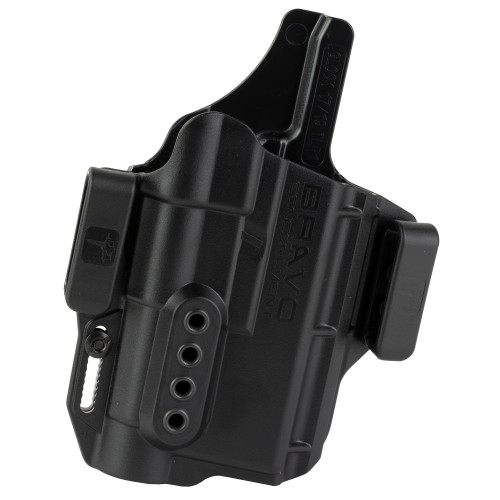 Bravo Concealment Torsion Light Bearing IWB Holster for Glock 19 * Right Hand, Black Polymer