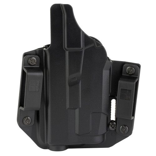 Bravo Concealment BCA-Light Bearing OWB Holster for Glock 19 with TLR7, Right Hand, Black Polymer