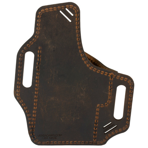Versacarry Guardian OWB Holster * Right Hand Leather Holster with Cross Logo, Brown