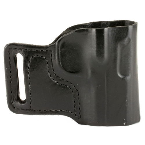 DeSantis Gunhide E-Gat Slide Belt Holster for Medium & Large Autos and Small Frame Revolvers - Right Hand, Black Leather Model 115