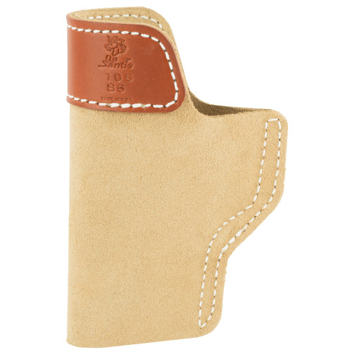 DeSantis Gunhide Sof-Tuck Model 106 Inside Waistband Holster for Glock 19, Right Hand, Tan Leather