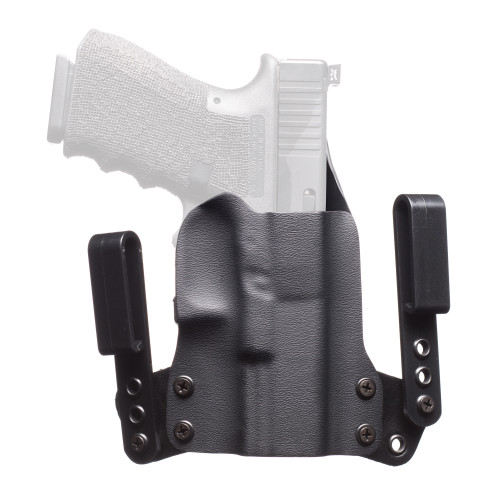 BlackPoint Tactical Mini Wing IWB Holster for Glock 19, Right Hand, Black Kydex