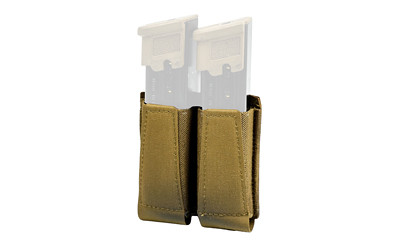GBRS Group Double Pistol Magazine Pouch in Coyote * Versatile MOLLE and Belt Compatible Design