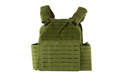 NcSTAR Quick Release Laser Cut Plate Carrier Model CVLCQR3054G in Green