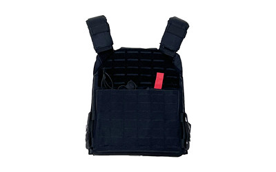 NcSTAR Laser Cut Plate Carrier (Model CVLCPC3050B) - Black Body Armor Carrier for Tactical Loadouts