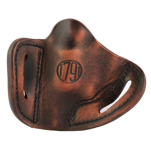 1791 Gunleather RVH1 Revolver Thumbreak Belt Holster for J-Frame Revolvers in Vintage Brown