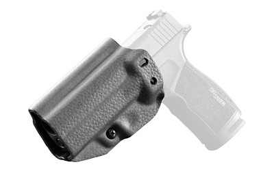 Mission First Tactical MFT Hybrid Holster for Sig P365-XMacro * Inside Waistband, Ambidextrous, Black Kydex and Leather