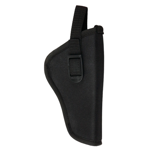 Bulldog Cases Deluxe Hip Holster for 5-6.5 Inch Barrel Handgun - Black Nylon