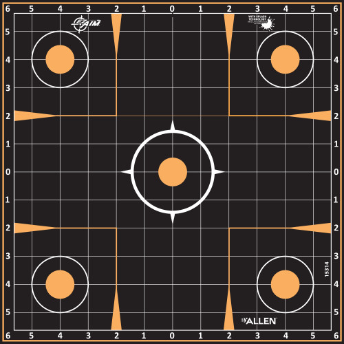 Allen Company EZ Aim 12x12 Sight-In Targets (5 Pack)