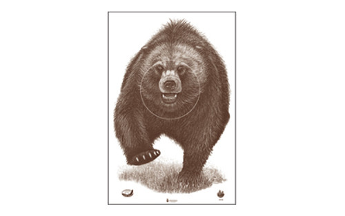 Action Target Alaska State Parks Bear Target - 100 Pack for Shooting Range Training
