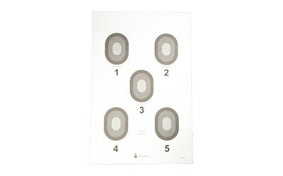 Action Target 5 Bull's-Eye Target - Model ACT530-100 for Precision Shooting and Range Training