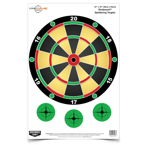 Birchwood Casey Pregame Shotboard Target 12x18 Inches, 8-Pack Birchwood Casey Pregame Shotboard Target 12x18 Inches, 8-Pack