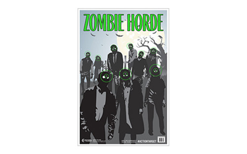 Action Target Zombie Horde Target - Green, 100 Pack for Shooting Range Practice