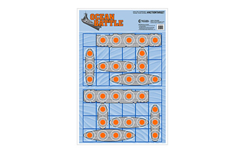 Action Target Ocean Battle Target (Model GS-OCEAN-100) * Durable Shooting Range Target for Professional and Recreational Use