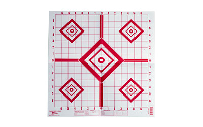 Pro-Shot Products Sight In 16x16 Red Target, Pack of 10