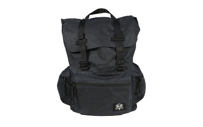 Grey Ghost Gear Drifter Backpack Black | Durable Waxed Canvas Tactical Bag