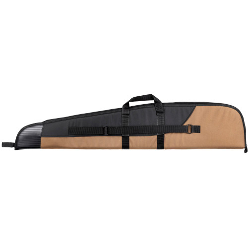 Bulldog Cases Superior Series Rifle Case 44 - Black and Tan Nylon for Secure Firearm Transport
