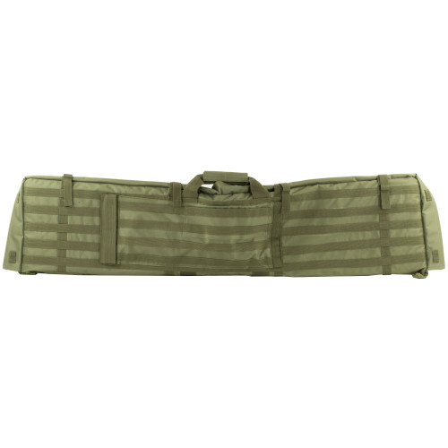 NcSTAR CVSM2913G Deluxe Rifle Case and Shooting Mat with MOLLE Webbing, Green