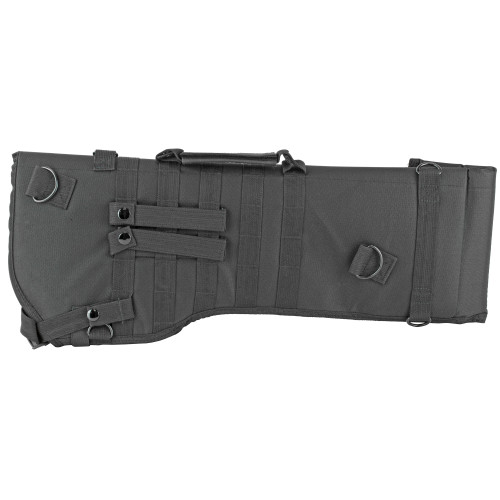 NcSTAR Tactical Rifle Scabbard with MOLLE Compatibility - 22-inch Black Nylon Bag