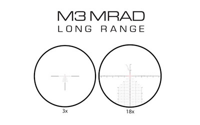 Meprolight MVO 3-18x44 FFP Rifle Scope with M3 MRAD Reticle