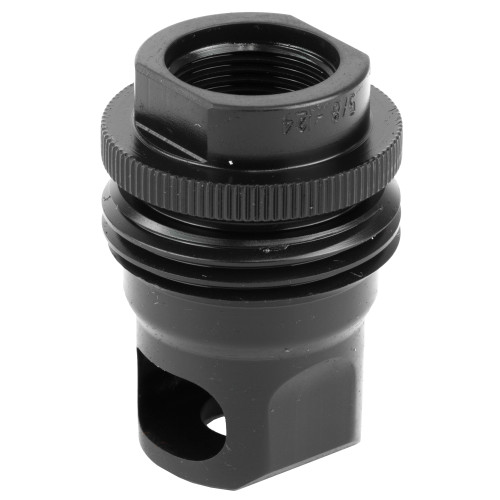 SilencerCo Single Port ASR Muzzle Brake for 7.62mm - Black, Model AC2627