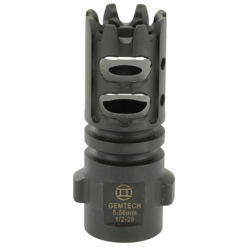 Gemtech QUICKMOUNT MB 5.56 1/2-28 Muzzle Brake for Reduced Recoil and Muzzle Rise