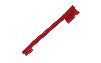 Kleen-Bore UT221-RED All Purpose Double Ended Nylon Brush for Precision and Heavy Duty Cleaning