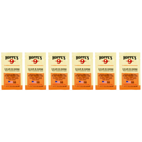 Hoppe's Lead Be Gone Wipes - 6 Count for Firearm & Gun Cleaning Hoppe's Lead Be Gone Wipes - 6 Count for Firearm & Gun Cleaning