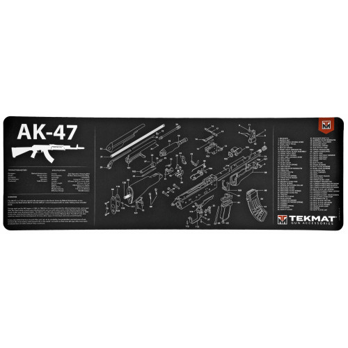 TekMat Rifle Mat for AK-47 with Exploded Diagram | 12 x 36 Inches