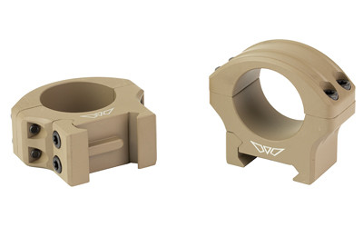 Warne HyperLite 1 Inch Low Scope Rings * Flat Dark Earth, Model 8500DE