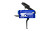 TriggerTech AR15 Competitive Flat Trigger - Black and Blue Finish