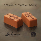 Bohemein Vanilla Cream in Milk Chocolate. A classic blend of real vanilla and creamy butter filling in a sweet milk chocolate shell.