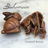 Bohemein Chocolate Caramel Bunny .Nice and safe flavour for kids.Filled with a soft textured caramel. Encased in Milk chocolate shell.