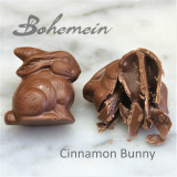 Bohemein Cinnamon Caramel Bunny .Our most popular Easter treat in Milk Chocolate