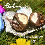 Bohemein Berry-Mallow filled mini Egg.  Up close and personal.