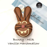 Bohemein Marshmallow Bunny. Cute as button and great addition to Easter hunt.