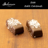 Bohemein Sea Salt Caramel. Sea salt tempers sweetness and heightens both chocolate and caramel flavours. This chewy French favourite is coated in dark chocolate
Contains - Milk,Soy
