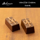 Bohemein Vanilla Cream in Dark Chocolate. An elegant classic of real vanilla and chocolate. To enhance the vanilla, choose the dark chocolate shell with its slightly bitter edge
Contains - Milk,Soy
