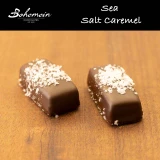 Bohemein Sea Salt Caramel. Sea salt tempers sweetness and heightens both chocolate and caramel flavours. This chewy French favourite is coated in dark chocolate
Contains - Milk,Soy