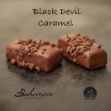 Bittersweet cocoa nibs suspended in a rich and chewy 100% dark chocolate caramel covered in sweet dark chocolate, then garnished with more 100% dark chocolate. They are devilishly good. Not too sweet but chewy
contains - Milk (dairy)