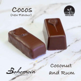 Cocos - Coconut is the star in this elegant and moreish chocolate. Imagine a marzipan made with coconut instead of Almond decadently enrobed in sweet 53% dark chocolate. A real treat! Vegan Friendly
contains - coconut