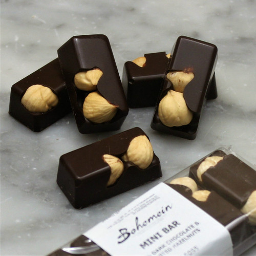 Bohemein Hazelnut 53% Dark Chocolate Mini Bar