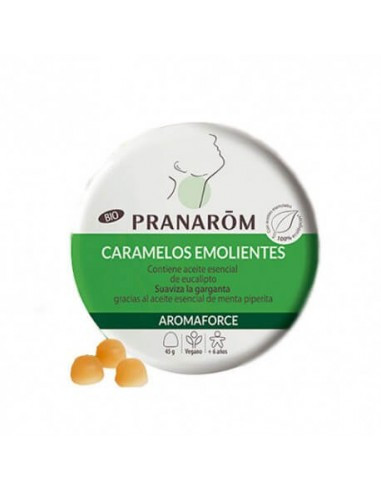 PRANAROM AROMAFORCE CARAMELOS EMOLIENTES EUCALIPTO 45 GR
