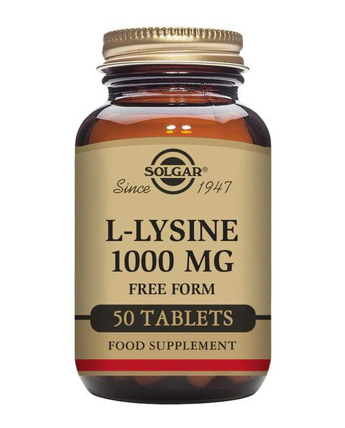 50 comprimidos l-lisina solgar