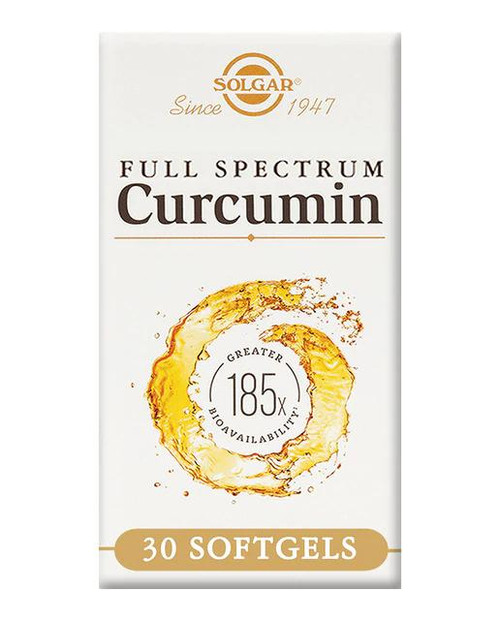 30 cápsulas blandas full spectrum cúrcuma solgar
